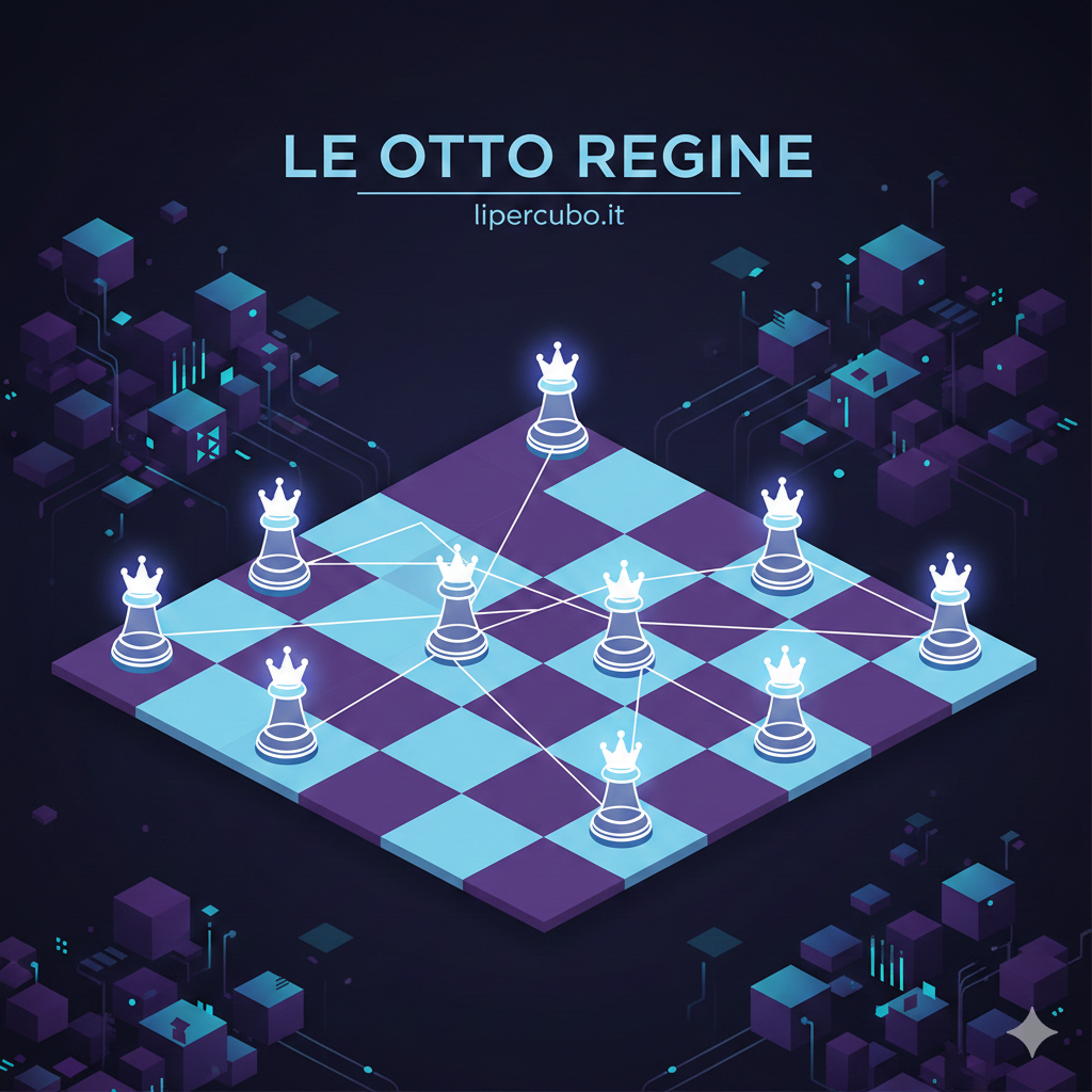 Gioco interattivo delle 8 regine (con risolutore)